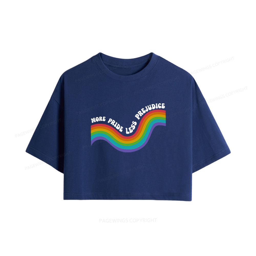 Pagewings More Pride Less Prejudice Women Crop Tops