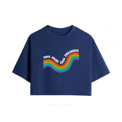 Pagewings More Pride Less Prejudice Women Crop Tops