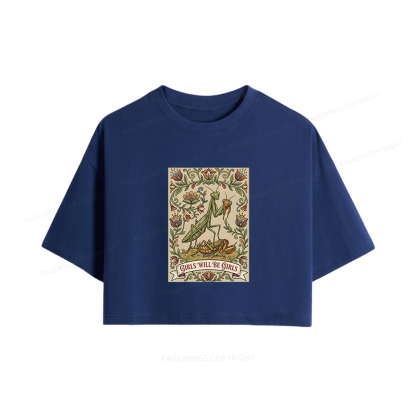 Pagewings Girls Will Be Girls Women Crop Tops