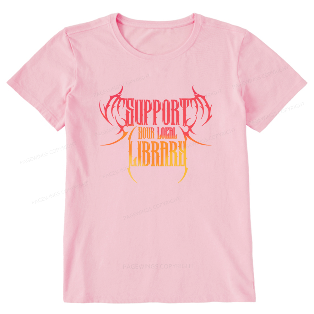 Pagewings Support Your Local Library Unisex Classic T-shirt