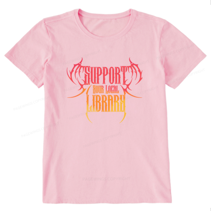 Pagewings Support Your Local Library Unisex Classic T-shirt