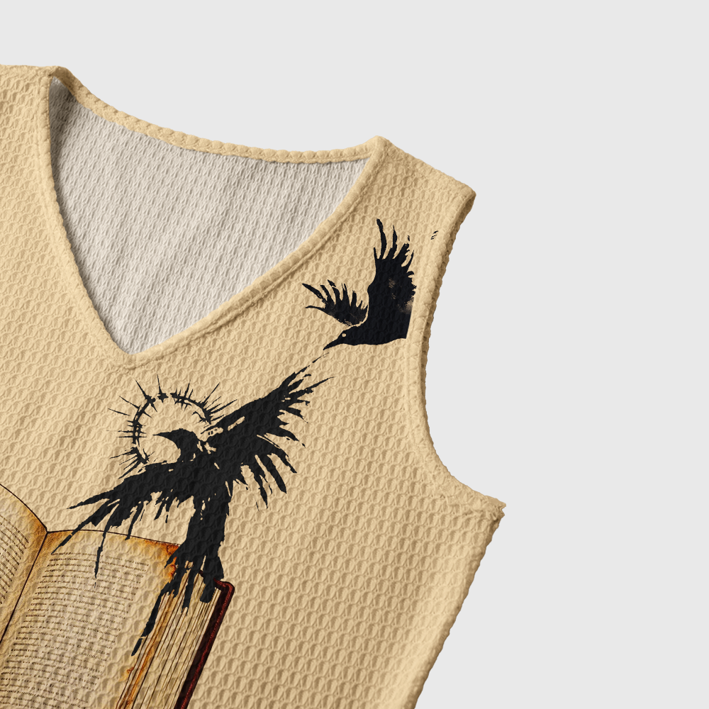 Pagewings Gothic Ravens of Literature Crochet Maxi Dress