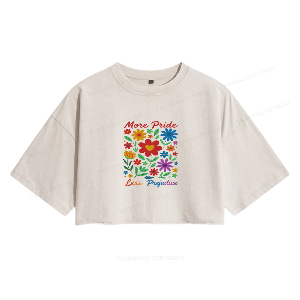 Pagewings  It Was Their Final Most Essential Women's Washed Cropped T-shirt