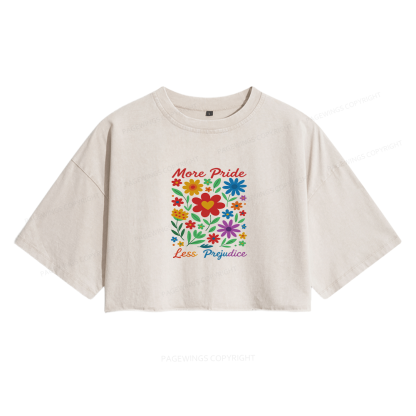 Pagewings  It Was Their Final Most Essential Women's Washed Cropped T-shirt