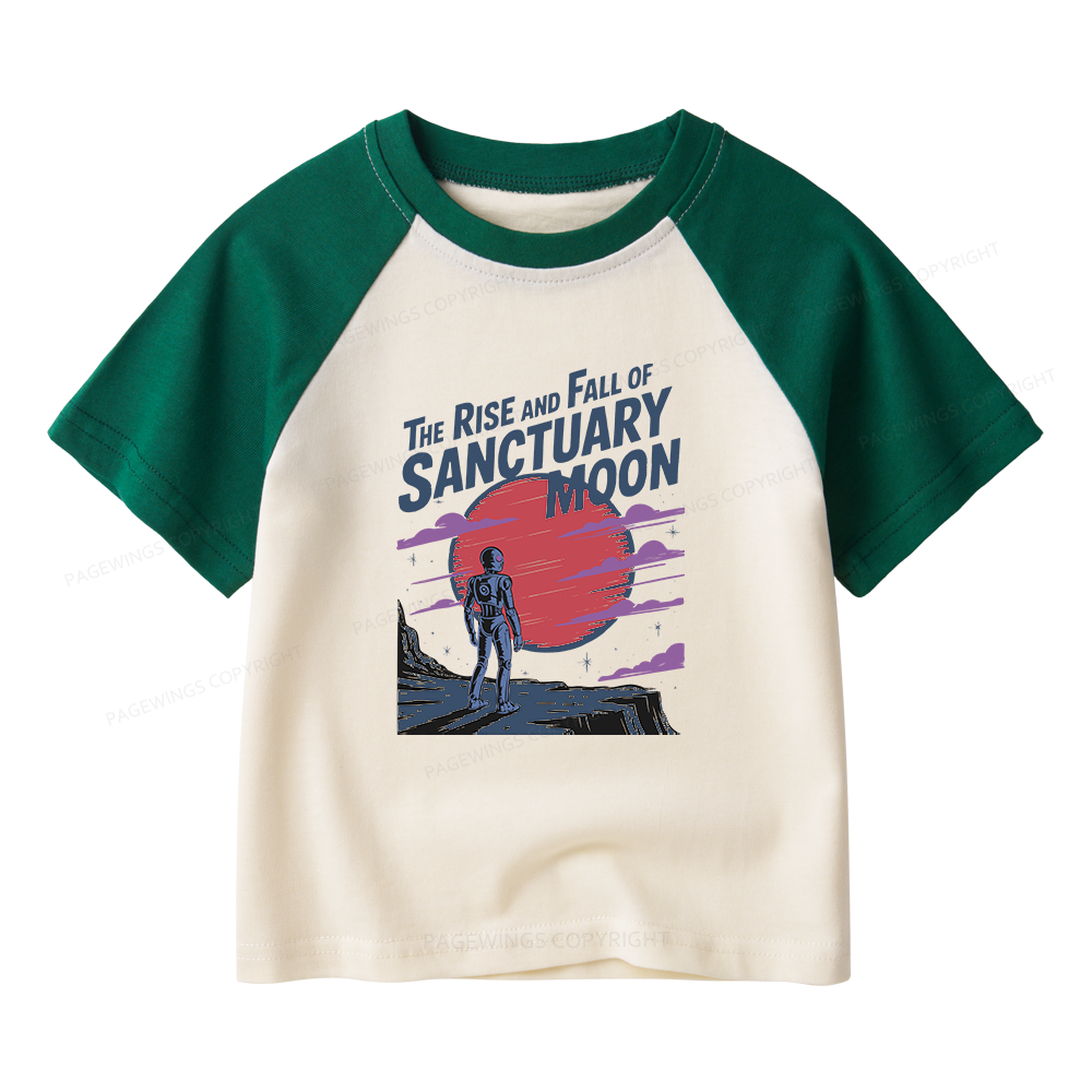 Pagewings The Rise And Fall Of Sanctuary Moon Kids Raglan T-shirt 