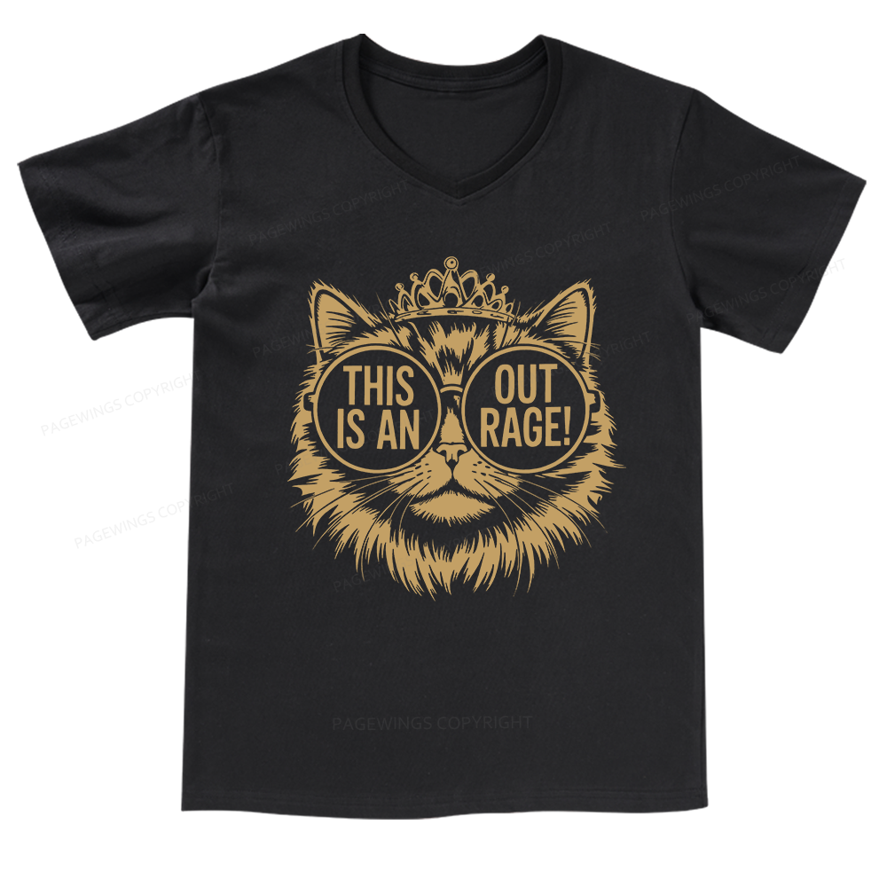 Pagewings This Is An Outrage V-neck T-shirt
