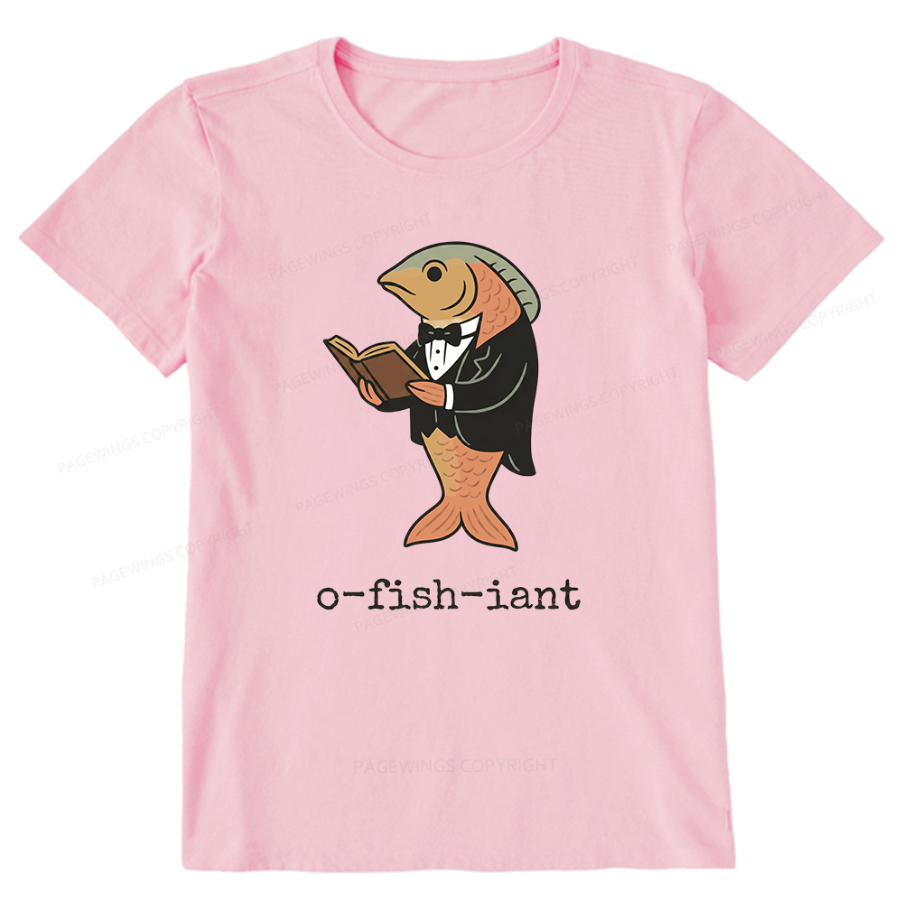 Pagewings Reading Fish Unisex Classic T-shirt