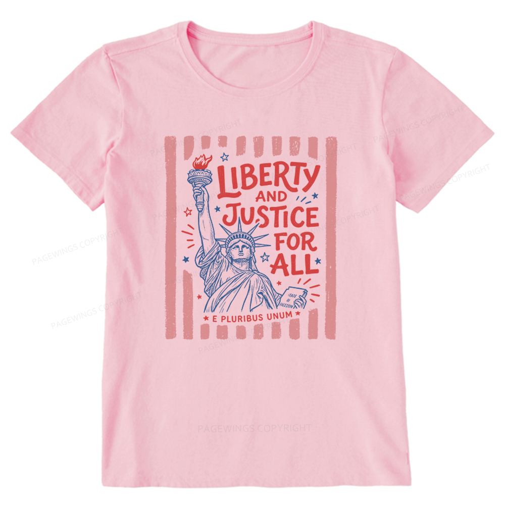 Pagewings Liberty And Justice For All Unisex Classic T-shirt