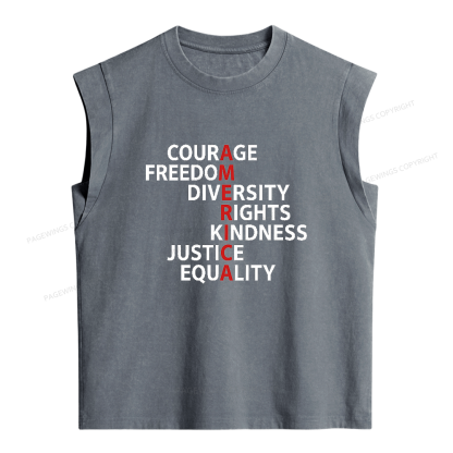 Pagewings Freedom Women's Washed Tank Top