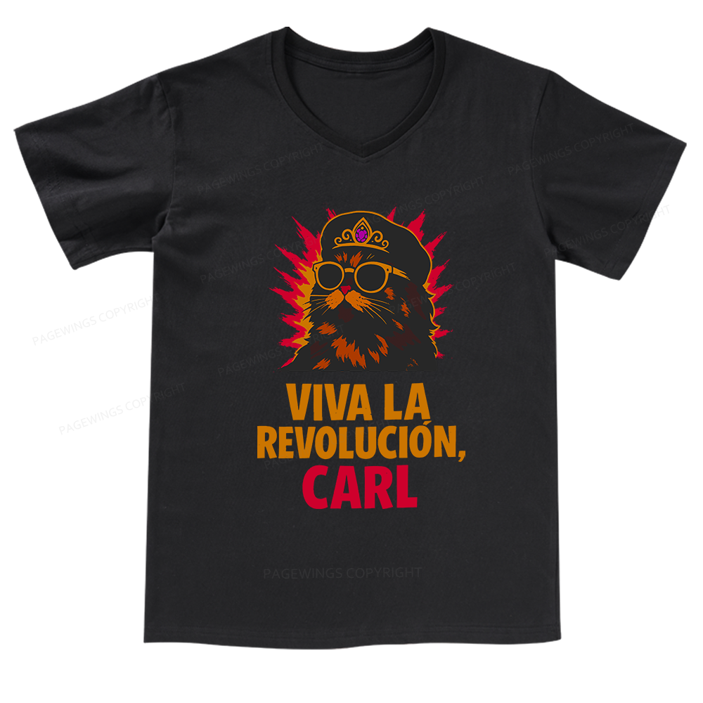Pagewings Viva La Revolucion V-neck T-shirt