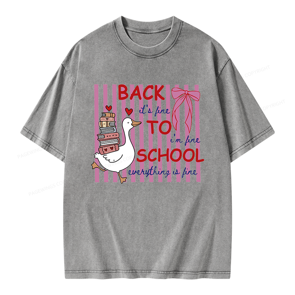 Pagewings Silly Goose Unisex Washed T-shirt