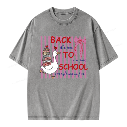 Pagewings Silly Goose Unisex Washed T-shirt