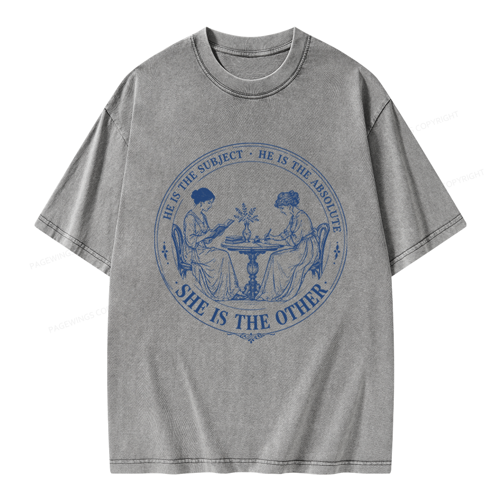 Pagewings She Is The Other Unisex Washed T-shirt