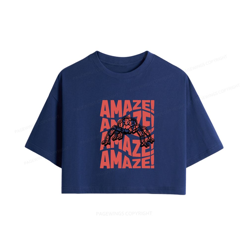 Pagewings Space Women Crop Tops