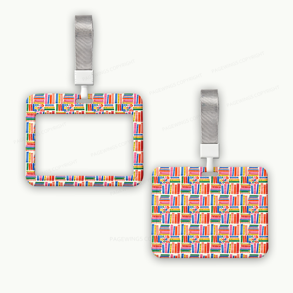 Pagewings Read More Books ABS Badge Holder