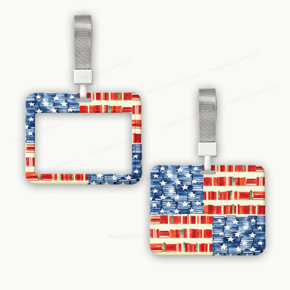 Pagewings Patriotic Nerd ABS Badge Holder