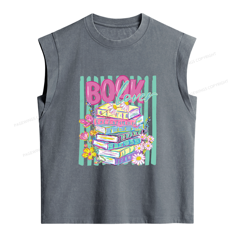 Pagewings Book Lover Women's Washed Tank Top