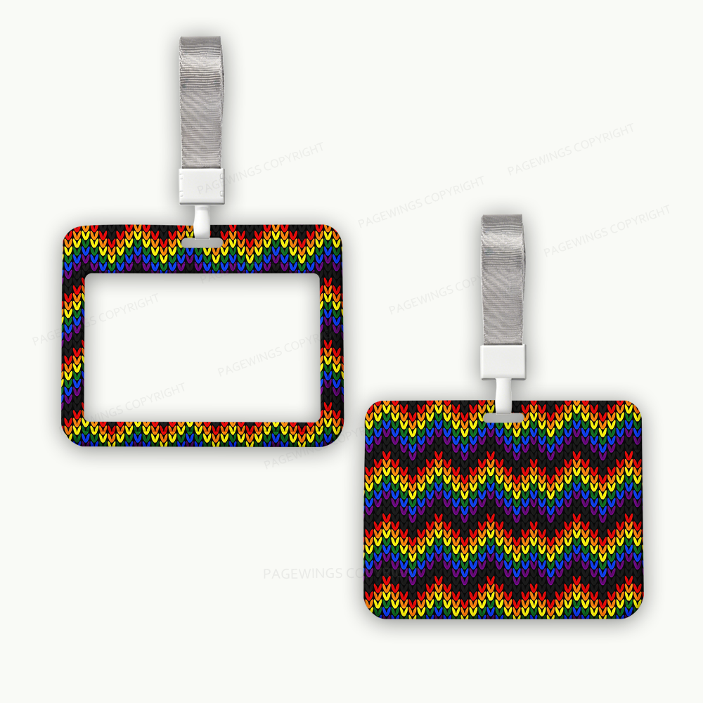 Pagewings Rainbow Pride ABS Badge Holder