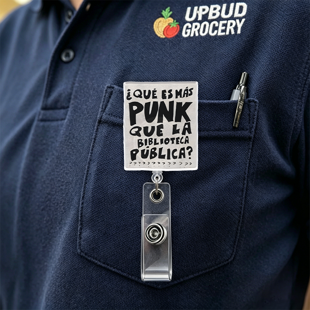 Pagewings What's More Punk Than The Public Library  Acrylic Badge Clip