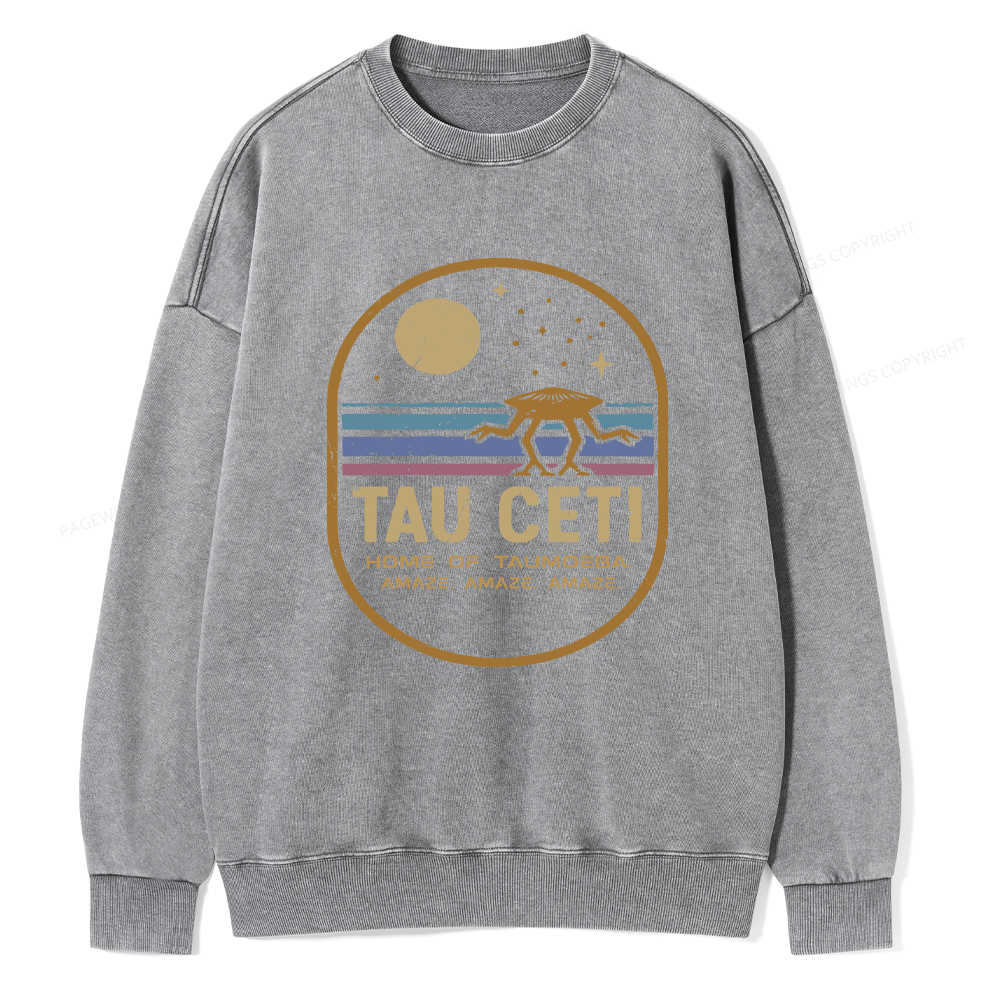 Pagewings Sci‑Fi Fan Unisex Washed Sweatshirt