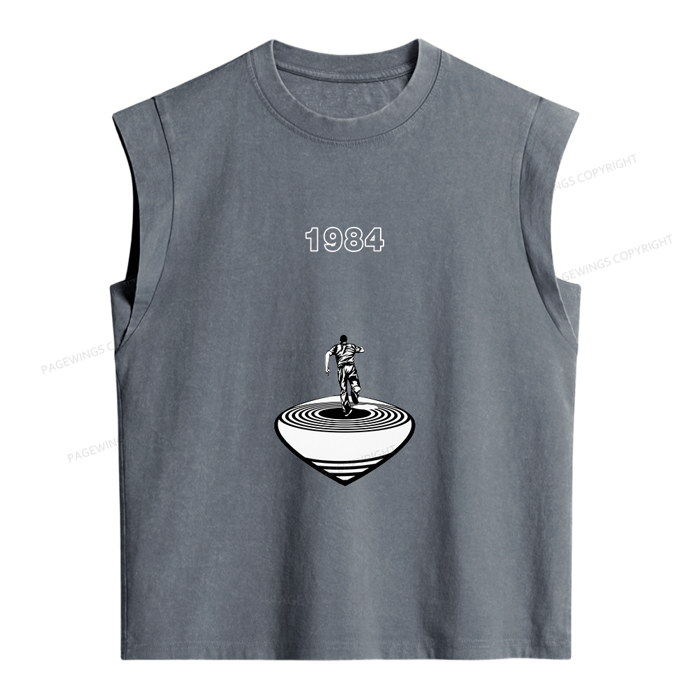 Pagewings Big Brother is Watching You Women's Washed Tank Top