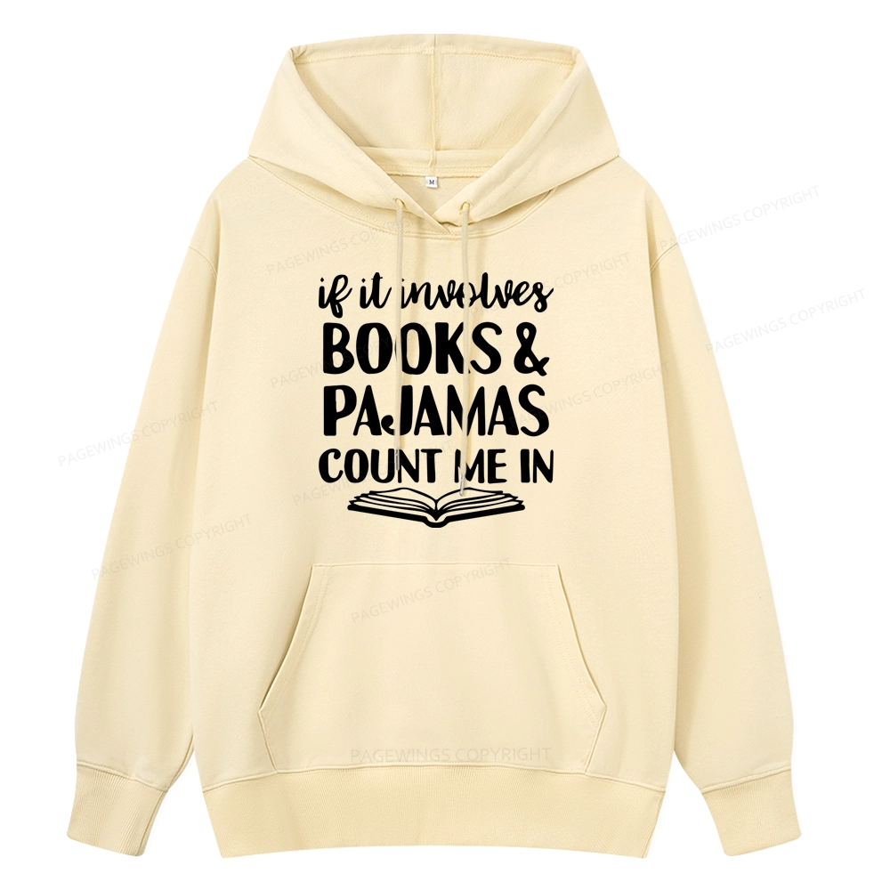 Pagewings Books And Pajamas Unisex Classic Hoodie