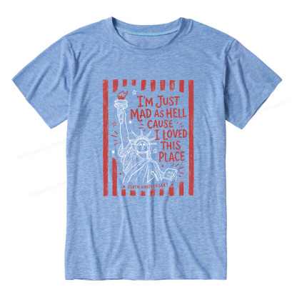 Pagewings Soft I’m Just Mad As Hell 250th Unisex Heather T-Shirt