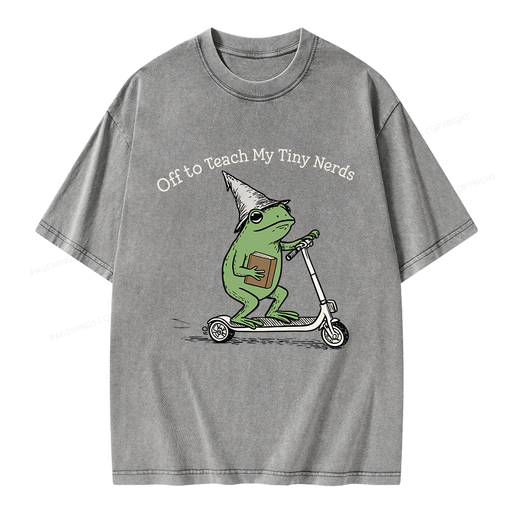 Pagewings Back to School Unisex Washed T-shirt