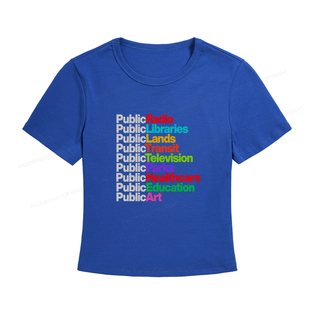 Pagewings Public Libraries Women's Baby Tee