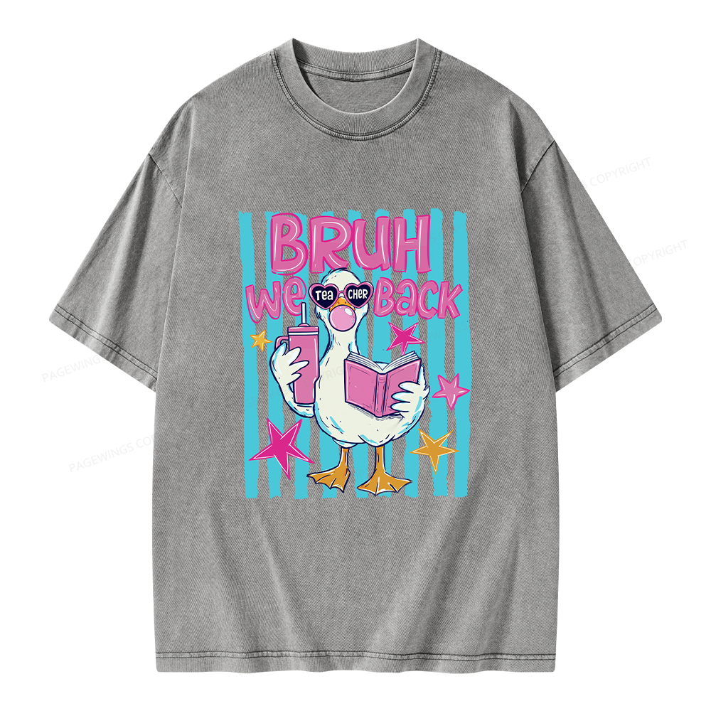 Pagewing Back To School Unisex Washed T-shirt