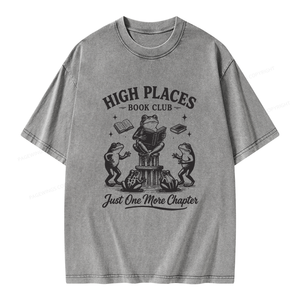 Pagewing Just One More Chapter Unisex Washed T-shirt