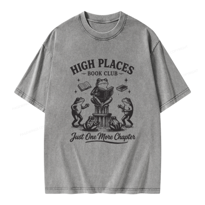 Pagewing Just One More Chapter Unisex Washed T-shirt