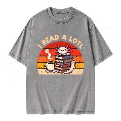Pagewing I Read A Lotl Unisex Washed T-shirt