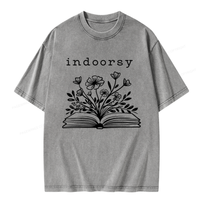 Pagewing Indoorsy Unisex Washed T-shirt