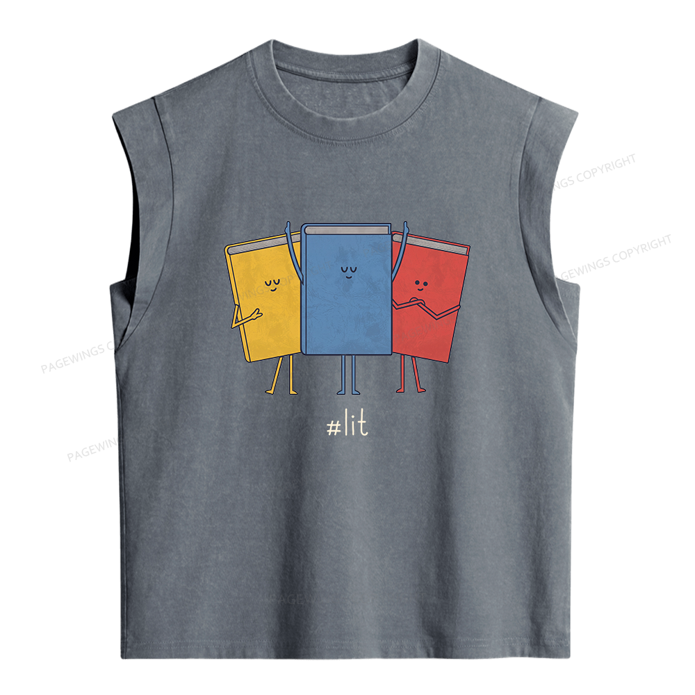 Pagewing Literature Women's Washed Tank Top