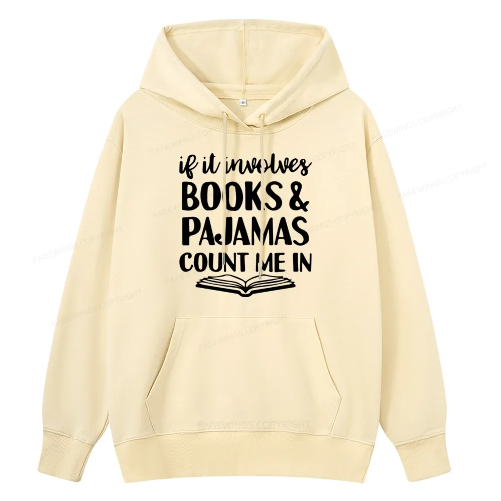 Pagewings Books And Pajamas Unisex Classic Hoodie