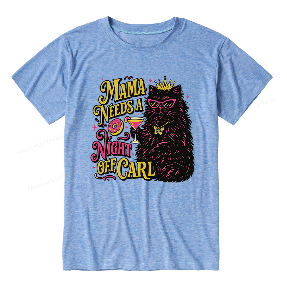 Pagewings Soft Pagewings Mama Needs A Night Off Unisex Heather T-Shirt