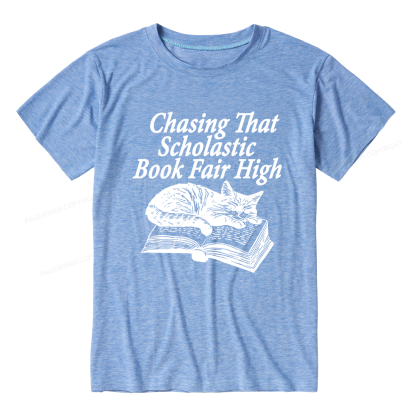 Pagewings Soft Chasing that Scholastic Book Fair High Unisex Heather T-Shirt