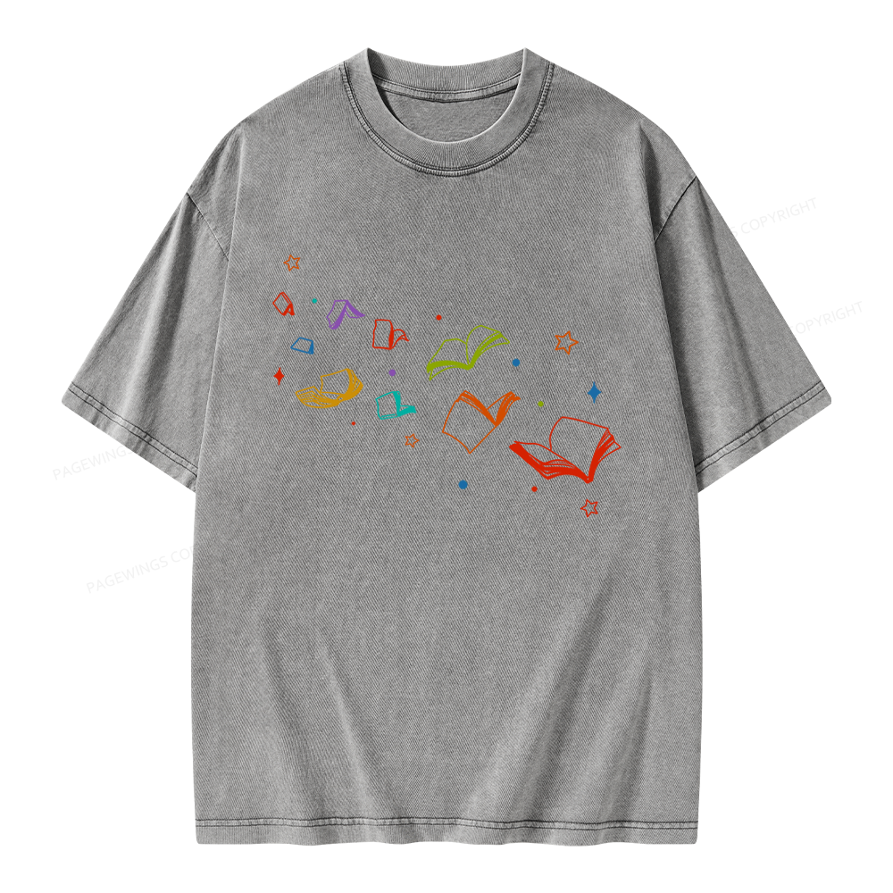 Pagewing Libraries Are For Everyone Unisex Washed T-shirt