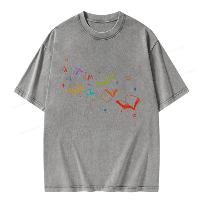 Pagewing Libraries Are For Everyone Unisex Washed T-shirt