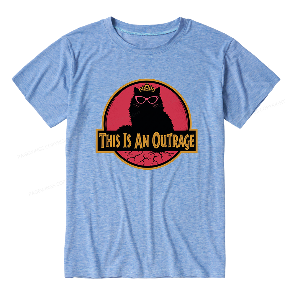 Pagewings Soft This Is An Outrage Unisex Heather T-Shirt