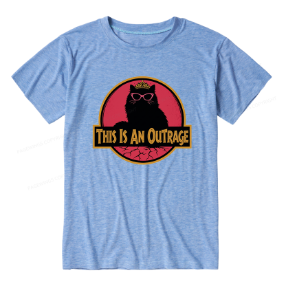 Pagewings Soft This Is An Outrage Unisex Heather T-Shirt