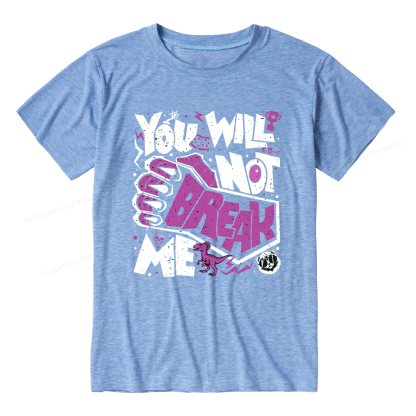 Pagewings Soft You Will Not Break Me Unisex Heather T-Shirt