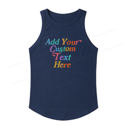 Pagewings Personalized Slim Fit Quotes Women's Fitted Tank Top 