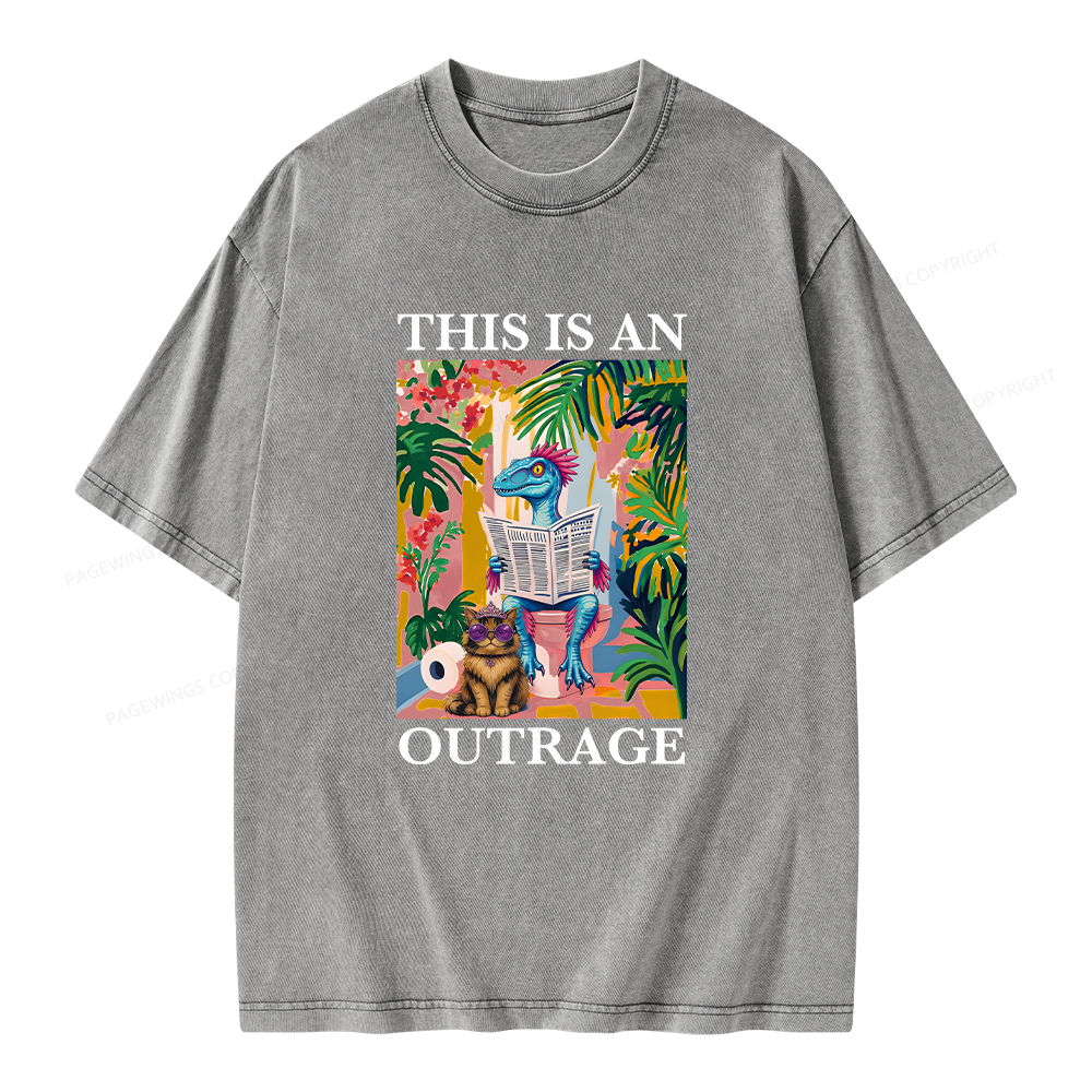 Pagewing Sci Fi Books Lover Unisex Washed T-shirt