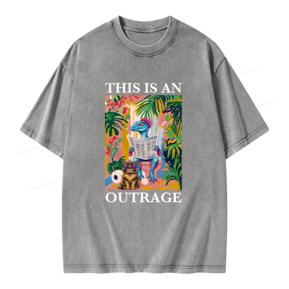 Pagewing Sci Fi Books Lover Unisex Washed T-shirt