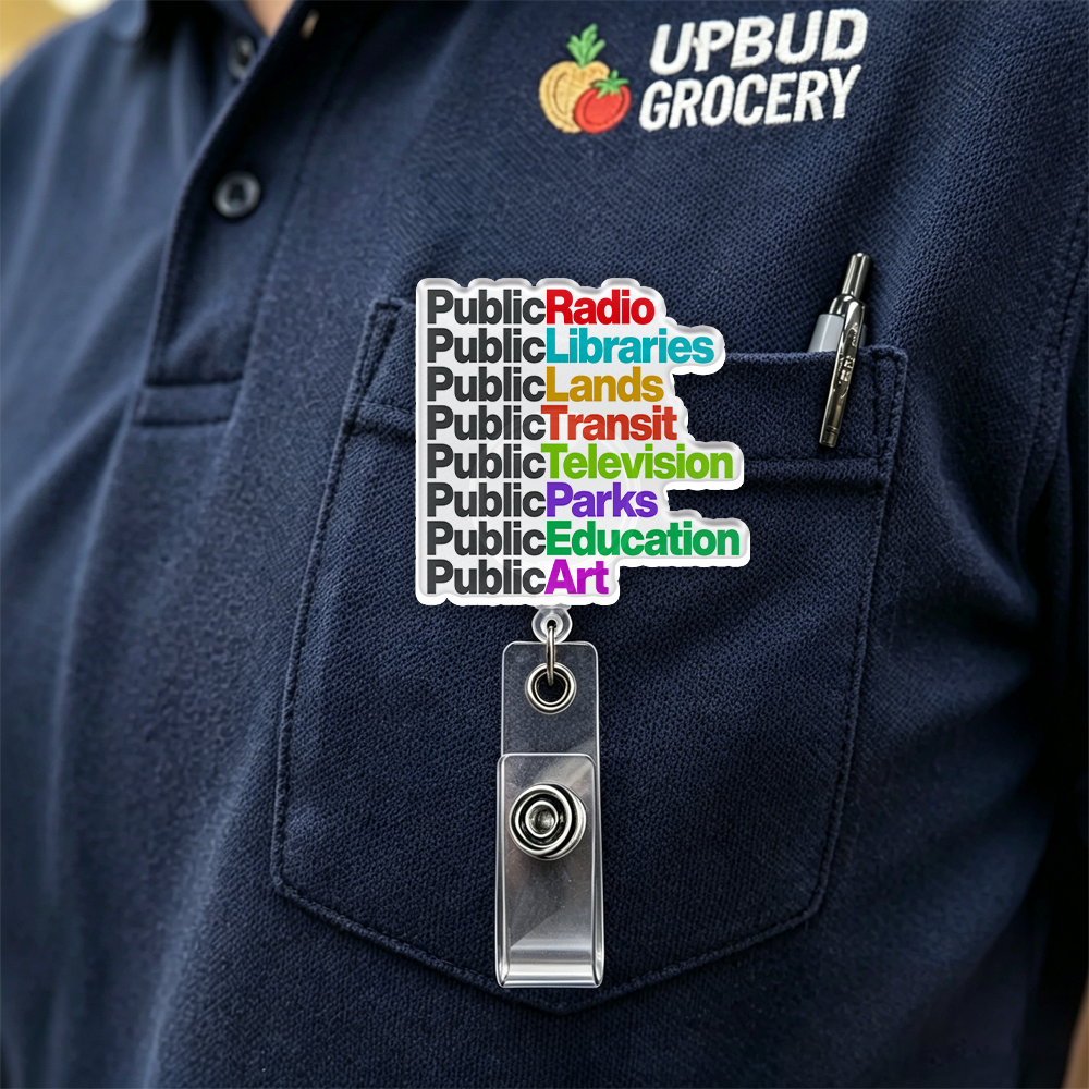 Pagewings Public Libraries Acrylic Badge Clip