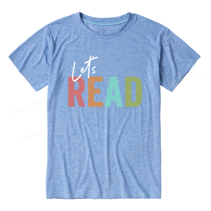 Pagewings Soft Let's Read Unisex Heather T-Shirt