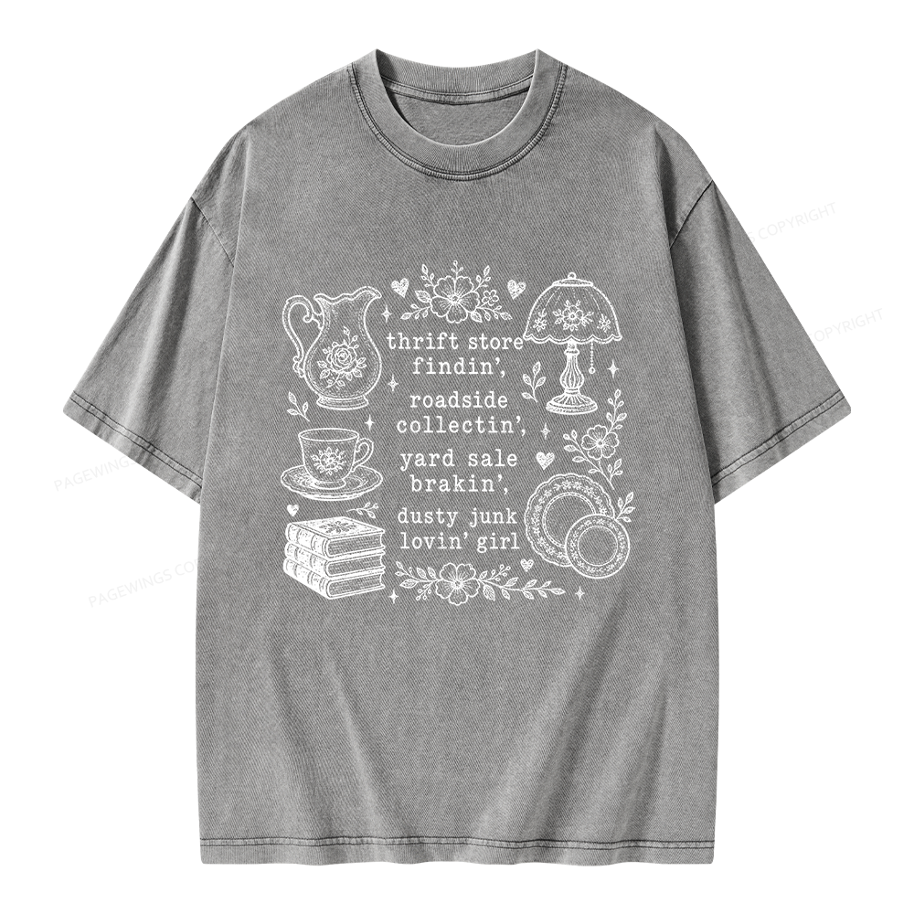 Pagewing Antique Lover Unisex Washed T-shirt