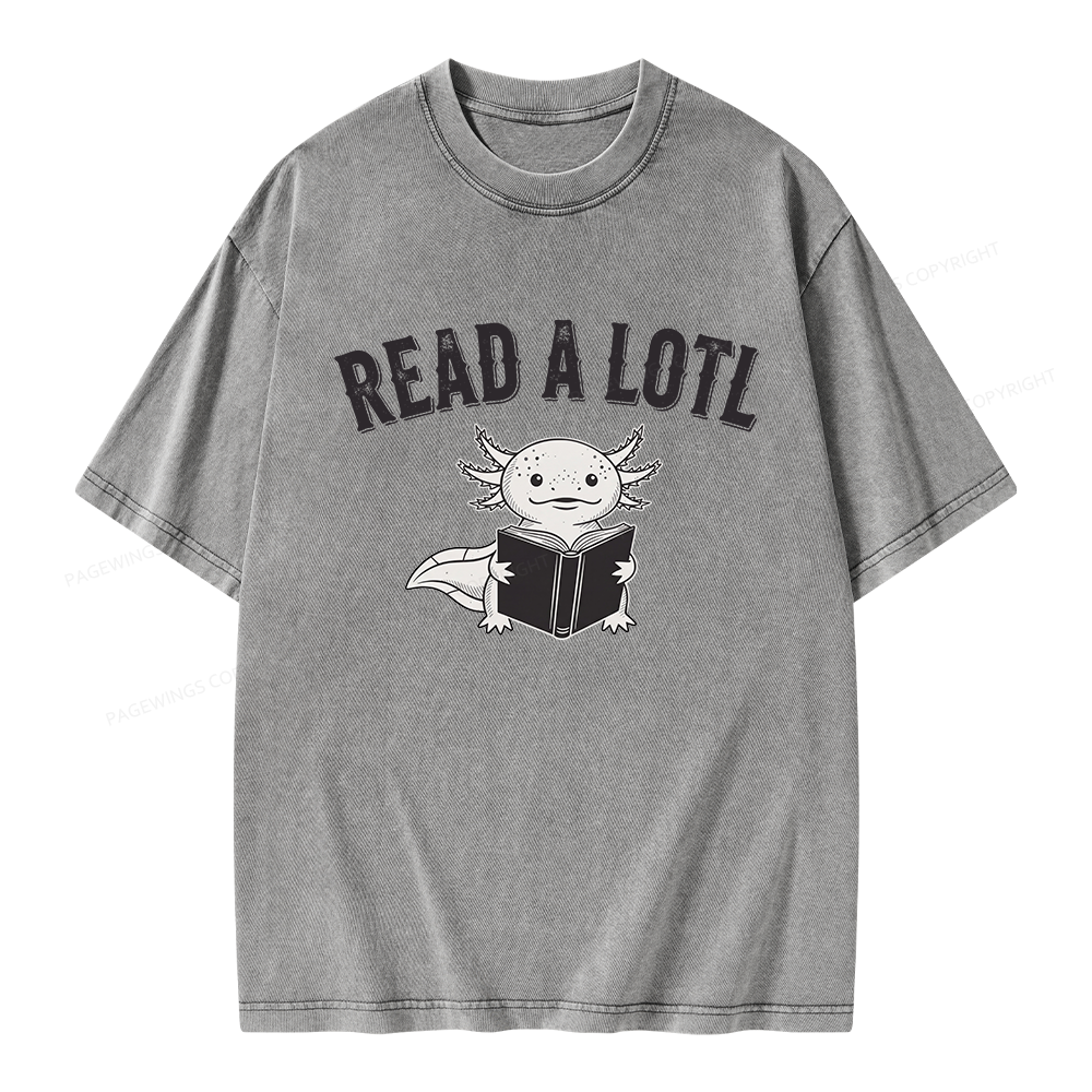 Pagewing Read A Lotl Unisex Washed T-shirt